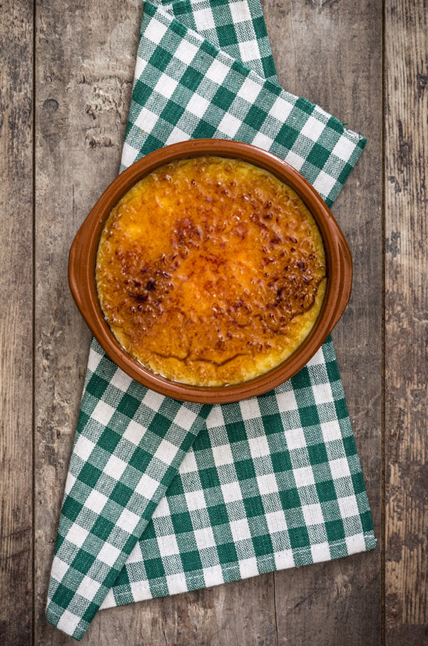Crema Catalan is a famous dessert in Catalonia Crema Catalan is a famous dessert in Catalonia