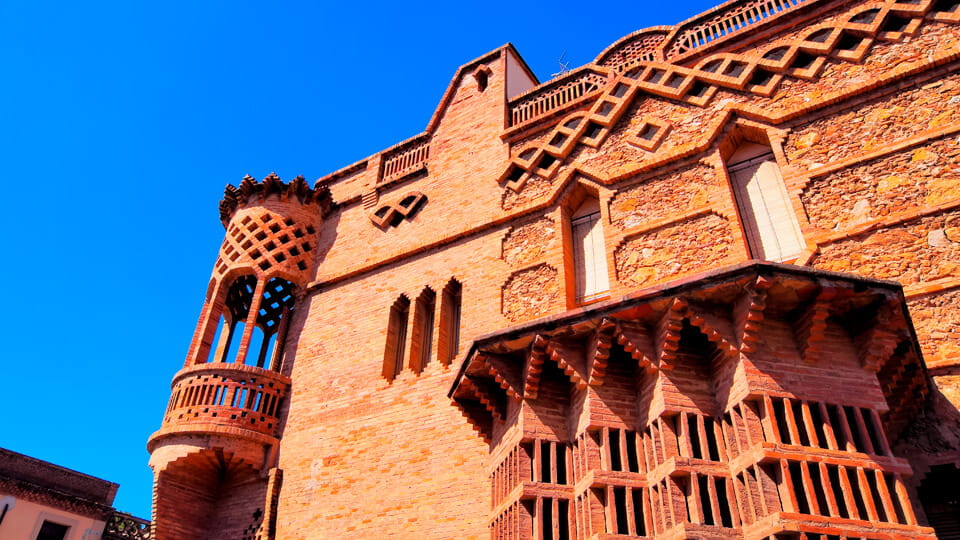 Espinal house in Colonia Guell, Barcelona, Catalonia, Spain. Espinal house in Colonia Guell, Barcelona, Catalonia, Spain.