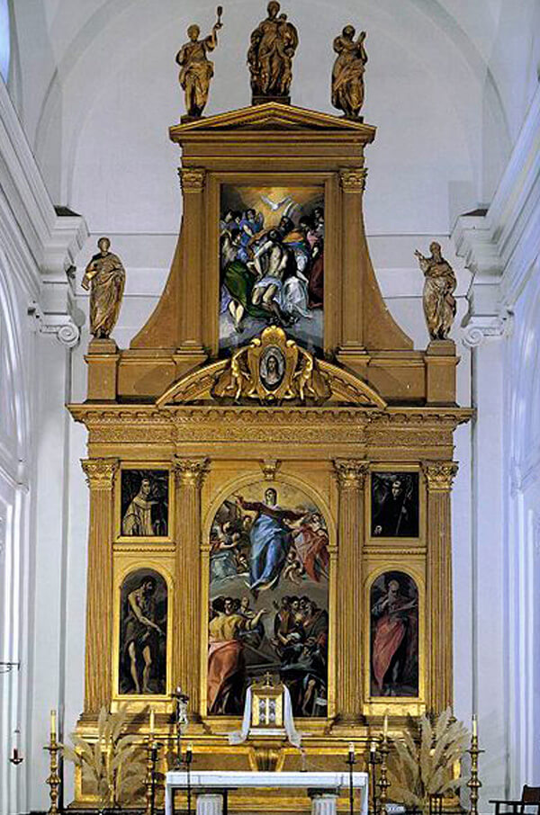 Altarpiece of the main altar of Santo Domingo el Antiguo. Toledo