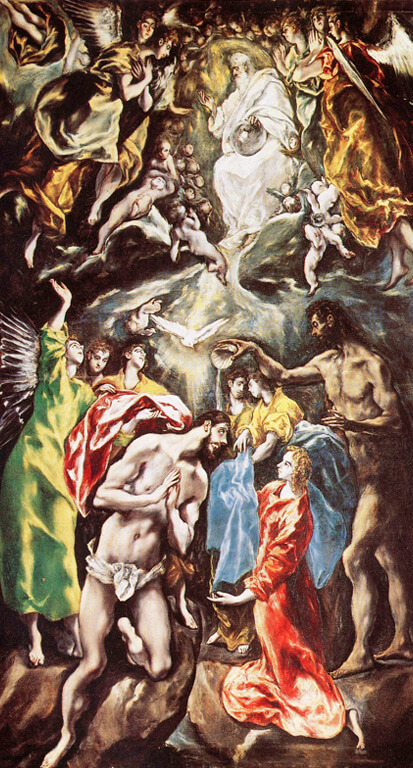The Baptism of Christ by El Greco, Toledo.